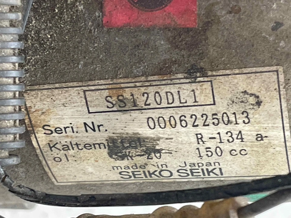 Compresor de aire acondicionado BMW Z3 2001 2,5 L 81 k millas 64528386650 Seiko Seikei 01 2002 Foto 3 de 4