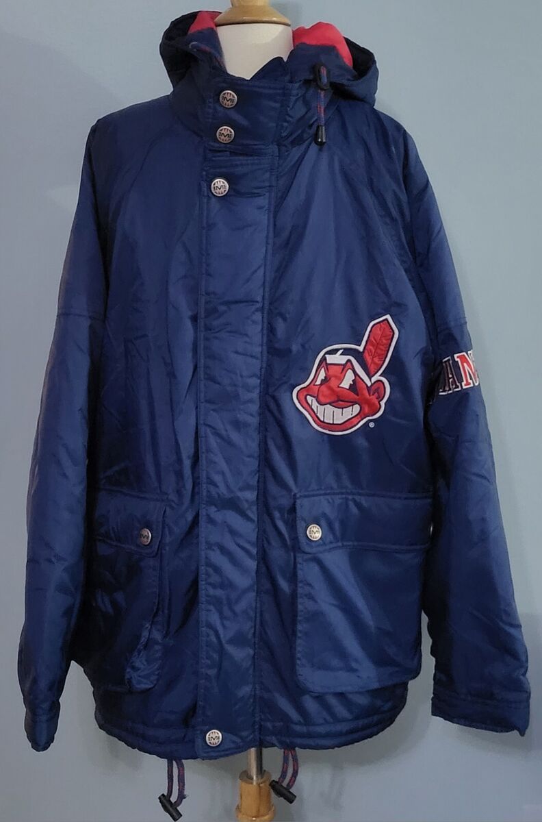 Vintage Cleveland Indians Baseball Mirage Winter Coat Adult Vintage Cleveland Indians Baseball Mirage Winter Coat Adult