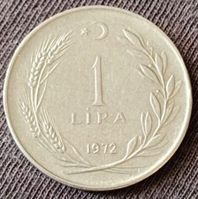 🇹🇷 TURKEY TURKEY 🇹🇷 COIN 1 TURKISH LIRA 1972