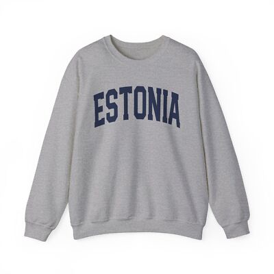Estonia Sweatshirt Gifts Crew Neck Long Pullover Shirt Men Unisex