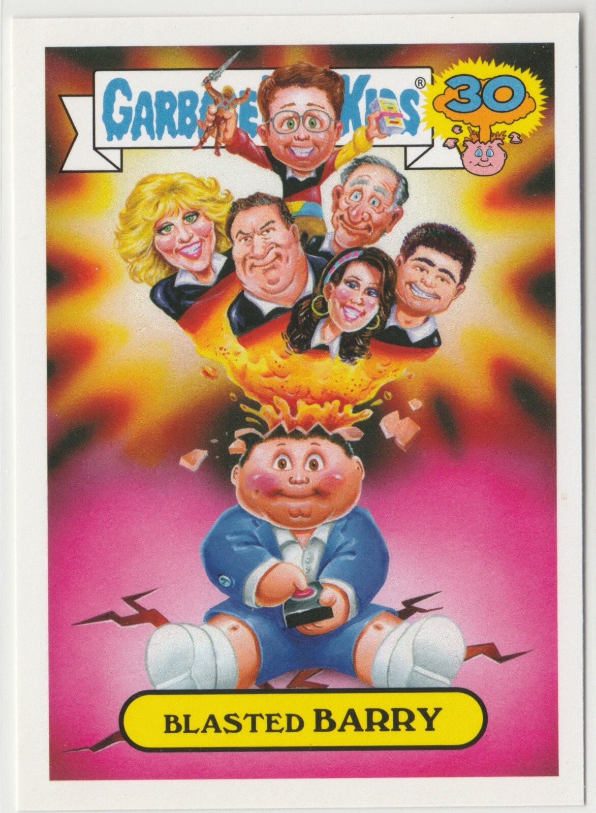 Blasted Barry 2b Adam Bomb Goldbergs Garbage Pail Kids GPK 2015 30th Anniversary Card