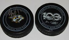 EELI TOLVANEN signed (NASHVILLE PREDATORS) Hockey Game puck W/COA EELI TOLVANEN signed (NASHVILLE PREDATORS) Hockey Game puck W/COA