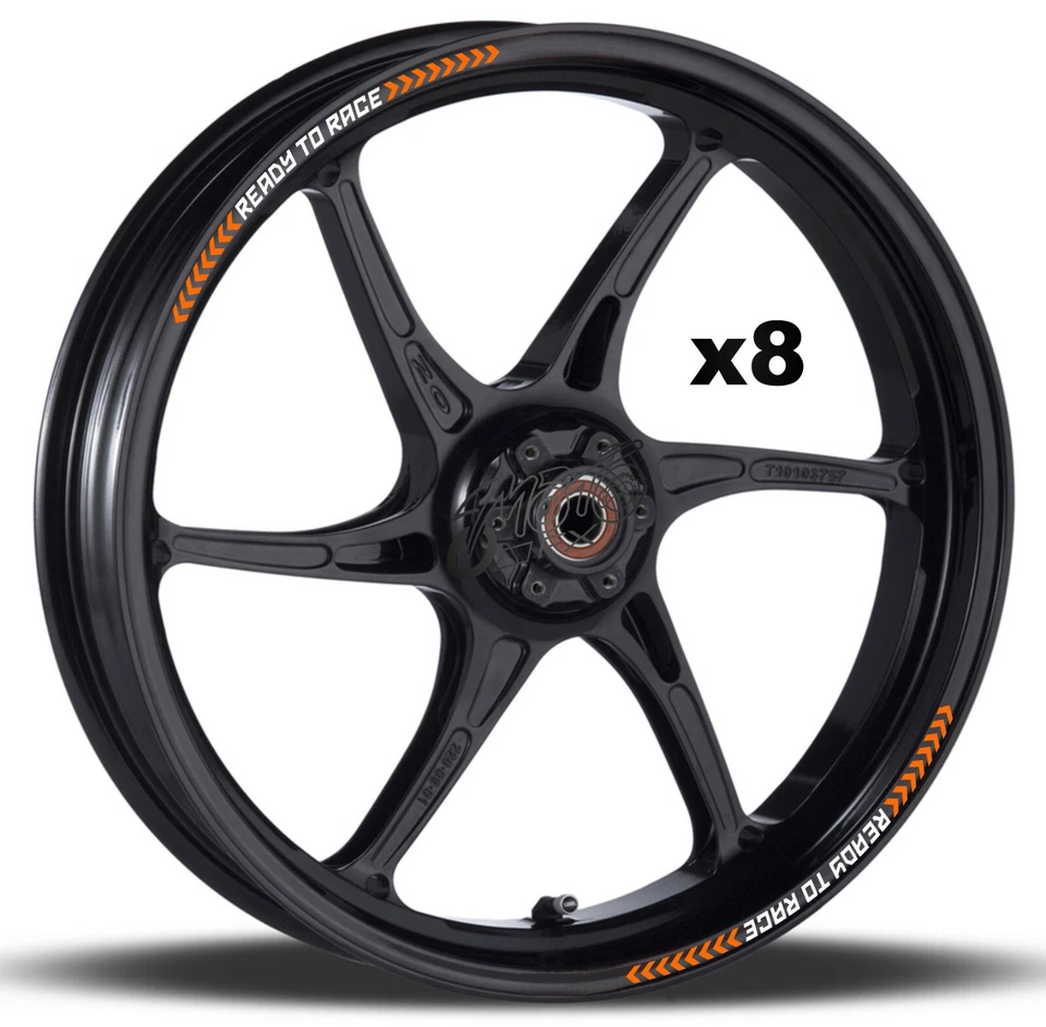 KTM READY TO RACE Wheel Rim Stickers Decals - super duke exc 790 890 1190 1290 r - Image 3 of 4