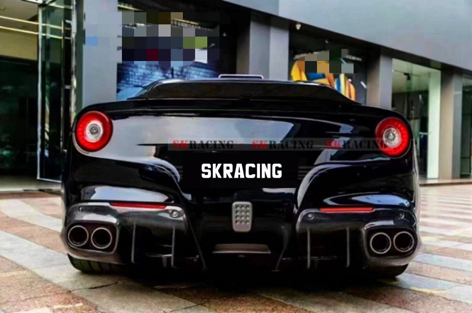 Alerón trasero forjado/fibra de carbono/negro para Ferrari F12 Berlinetta 2013-2017 Foto 4 de 4