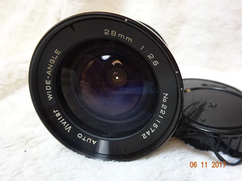 Vivitar 28mm 1:2.5 auto wide angle 58mm for konica F2.5 ADAPT DIGITAL k ar mount - Image 3 of 4