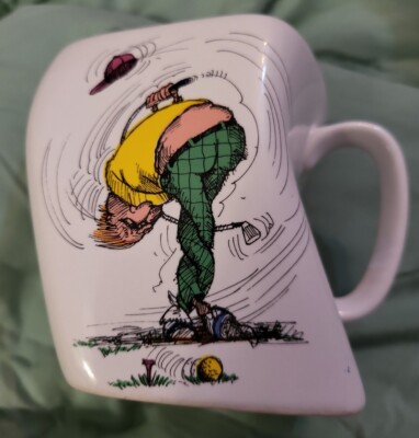 ''THE RESULT OF OVERSWING.'' Golf Mug Golf Gifts, Inc. 1991.  C 12
