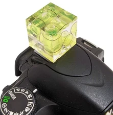 Hot Shoe Level Three Axis Bubble Spirit Level Camera Level Standard Shoe Mount