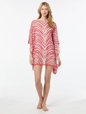 Michael Michael Kors Scarf Caftan Cover Up in Zebra Spine Size M/L