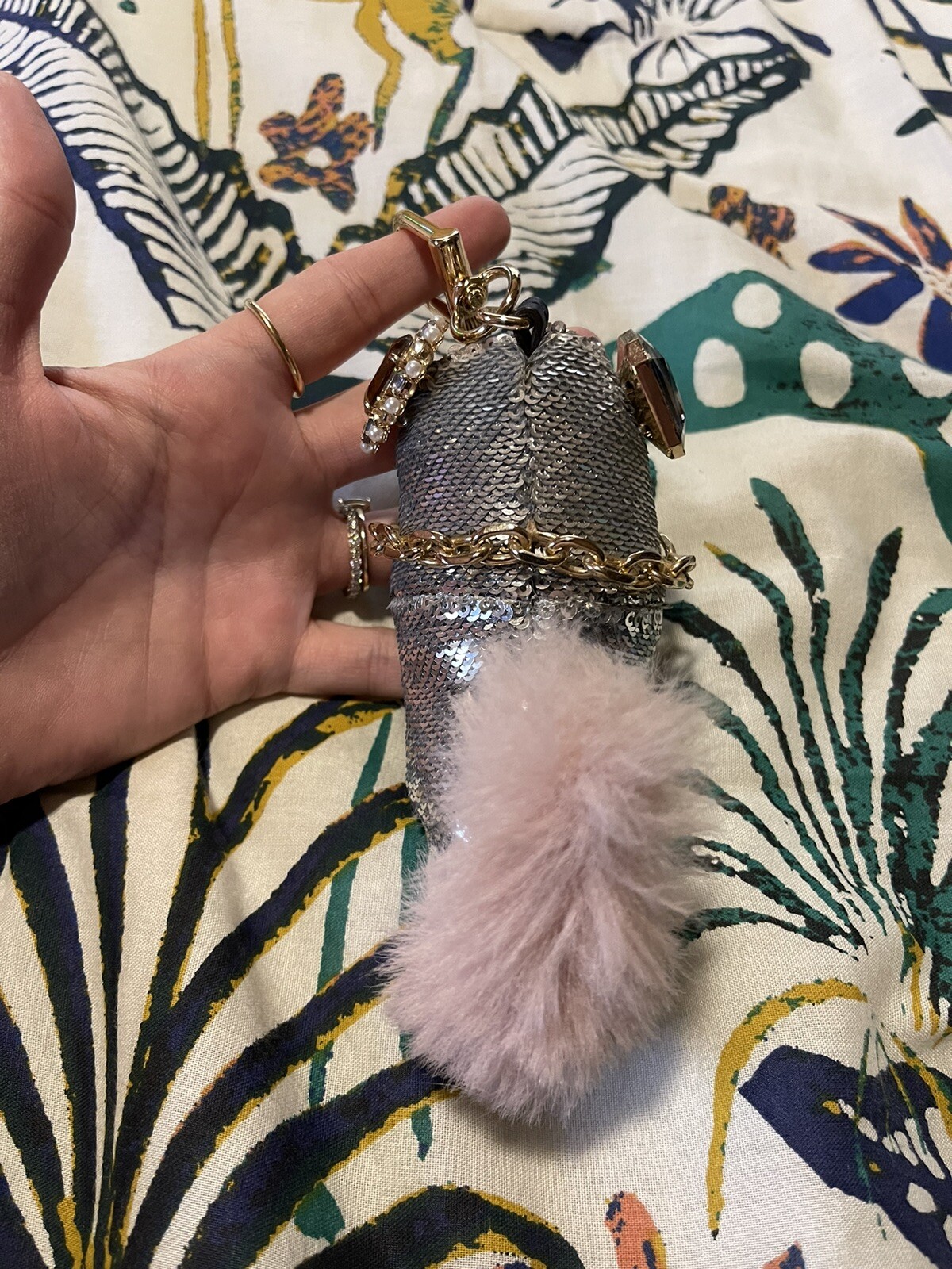 Tory Burch Jeweled Eye Sequins Bird Bag Charm eBay