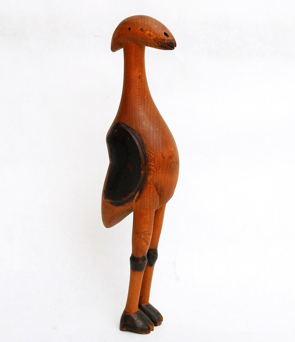 Antique Hand Carved Bird Sculpture Folk Art Americana African Carved Tribal VTG