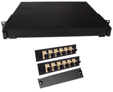 Fiber Rackmount Panel Front Panel Covered 12 SC MM
