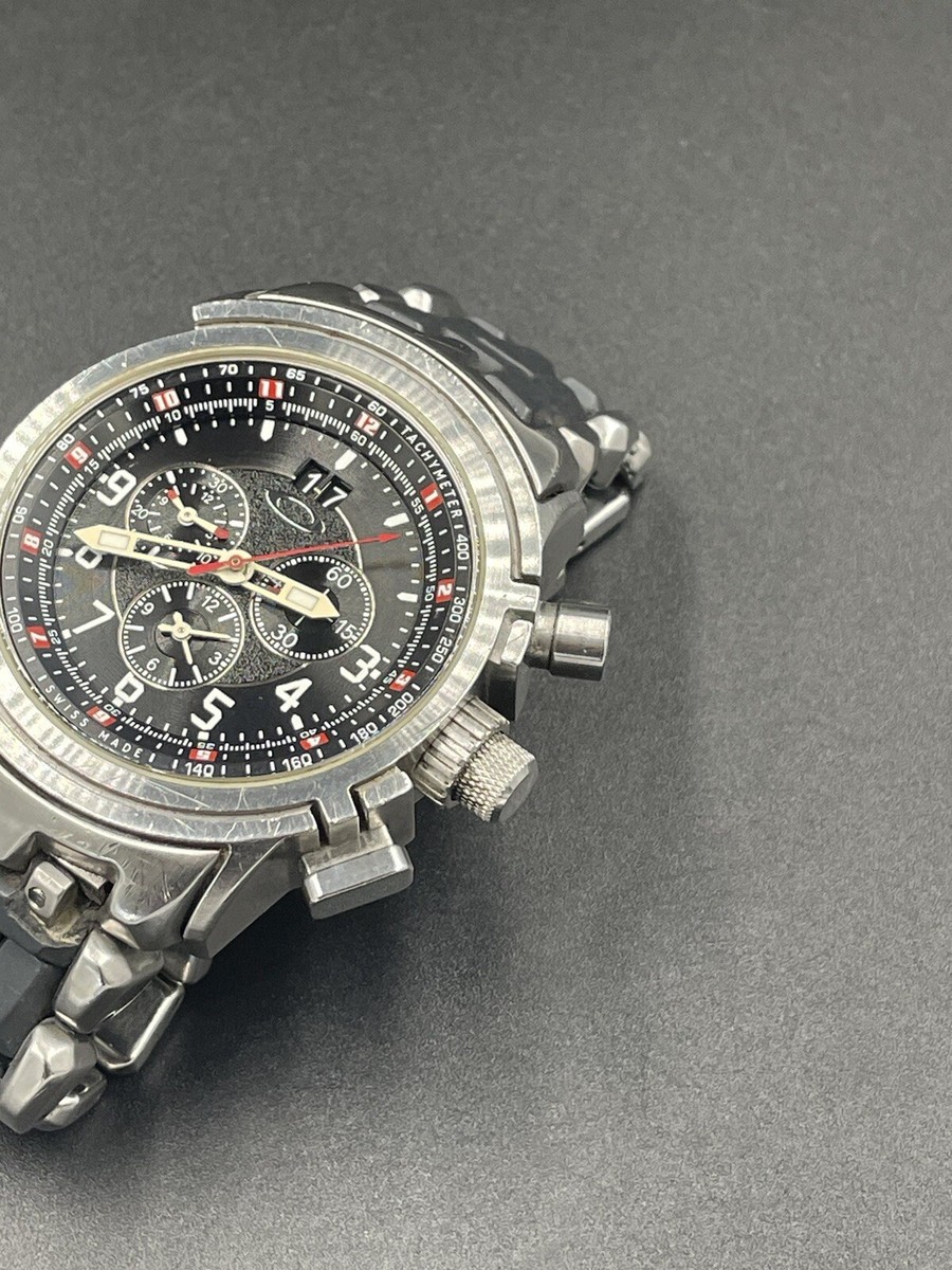 Oakley 12 Gauge Stainless w/Black Dial Watch | eBay Oakley 12 Gauge Stainless w/Black Dial Watch | eBay
