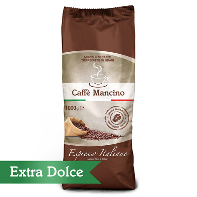 Caffè Mancino. Espresso Italiano, Extra Dolce,  Kaffeebohnen, Espressobohnen