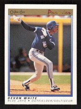 1991 O-Pee-Chee Premier #126 Devon White Toronto Blue Jays