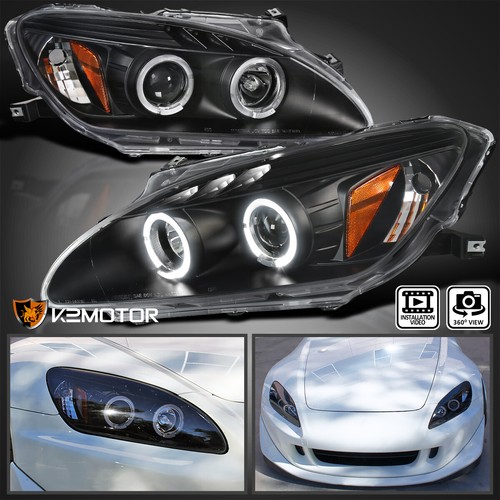 LED Halo Projector Headlights Lamp 
