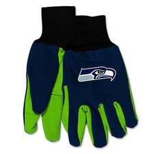 Seattle Seahawks 2 Tone Non-Slip Utility Gloves
