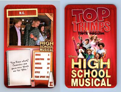 M.C. - High School Musical 2007 Top Trumps Specials Card