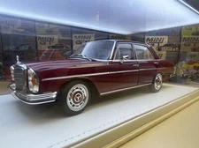 Norev 1:18 Mercedes Benz 280SE Red Alloy Antique Car Model