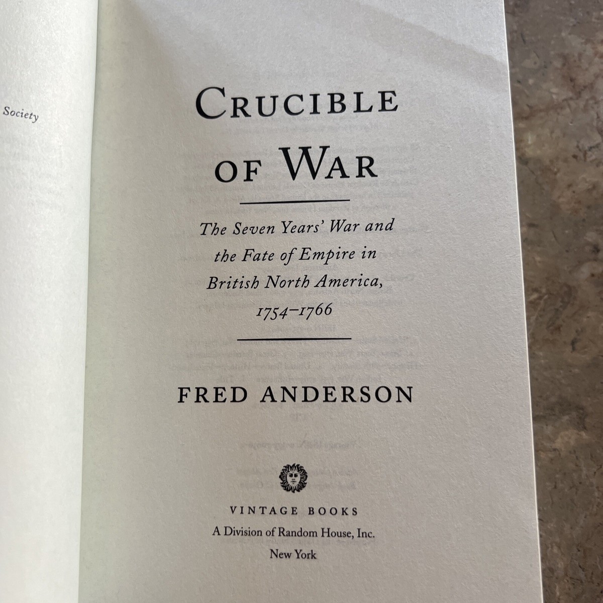 Crucible of War By Fred Anderson Paperback | eBay