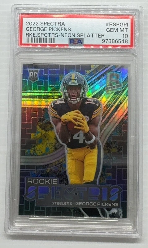 George Pickens Panini Spectra Rookie Spectris #RSPGPI Neon Splatter