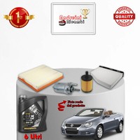 Wartungskit 4 Filter UND ÖL VW EOS 3.6 FSI V6 191KW 260PS AB 2009