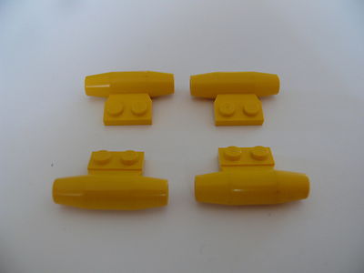 Lego 4 gelbe Motoren, glatt klein 1 x2 Seitenplatte mit Achshaltern Set 6559 7047