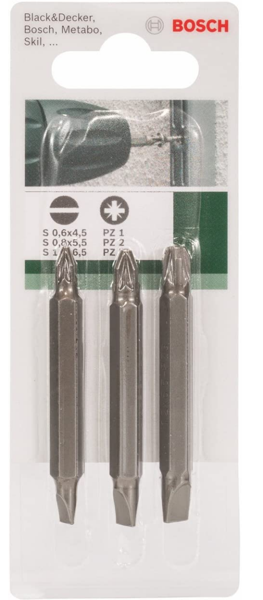 BOSCH - SET 3 BIT DOPPI 60 MM