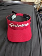 Visera de golf roja ajustable TaylorMade PSI M1