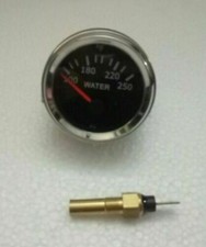 2 52mm Electrical Temperature Gauge - Black Face Chrome 2 52mm Electrical Temperature Gauge - Black Face Chrome