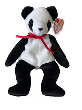 NEW TY Beanie Babies Baby Plush Stuffed Animal Fortune Panda Bear