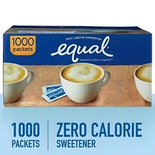 Equal Zero Calorie Sweetener (1,000 ct.) Great Price