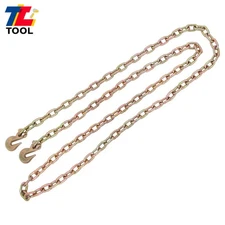Transport Binder Chain G70 Grade 70 Truck 5/16" × 12' W/ Grab Hooks 4700 Lbs