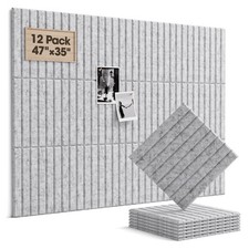 Acoustic Panels 12 Pack Square Soundproof Wall Panels with 60 Adhesive Tapes,...