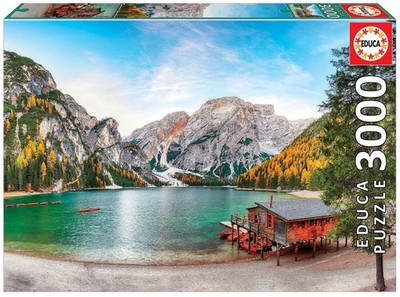 Educa Jigsaw Puzzle;  Braies Lake at Autumn;  3,000 pieces