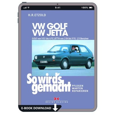 VW Golf II 2 Typ 19 1983-1992 So wird's gemacht Reparaturhandbuch E-Book PDF