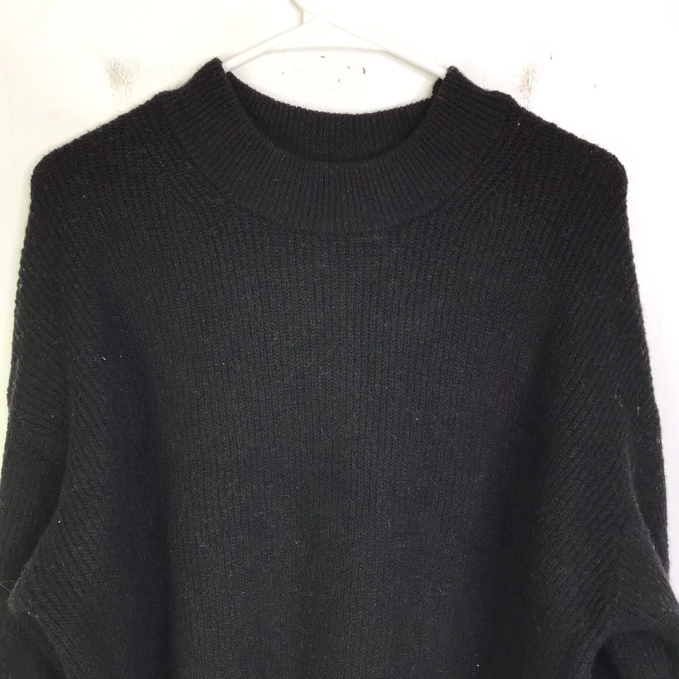 Hm Sweater Womens Medium Oversized Drop Shoulder Comfy Cozy Knit Wool Blend - Image 3 of 4