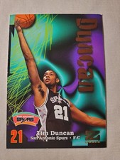 TIM DUNCAN 1998 SKYBOX Z FORCE ROOKIE RC CARD #114 SPURS. rookie card picture
