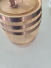 Heritage Collective Wood Whiskey Barrel Drink Dispenser