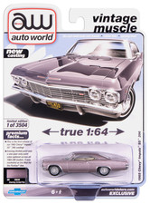 Auto World 1965 Chevy Impala SS 396 (Evening Orchid Poly) (AW Exclusive) 1:64 Di