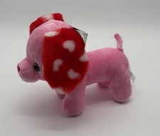 Build a Bear Pink Heart Dog Valentines Day Mini Plush NWT