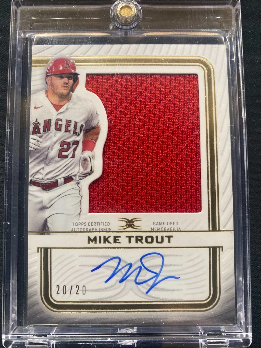 Topps Mike Trout Autographed Baseball Trading Cards for sale | eBay