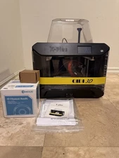 R QIDI TECHNOLOGY X-Plus II 3D Printer & Box Of 3 PLA Filament. Used Only Once.