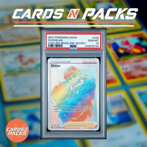 Carte Pokemon Dhilan 220/198 Holo Règne de Glace PSA 10 GEM MINT