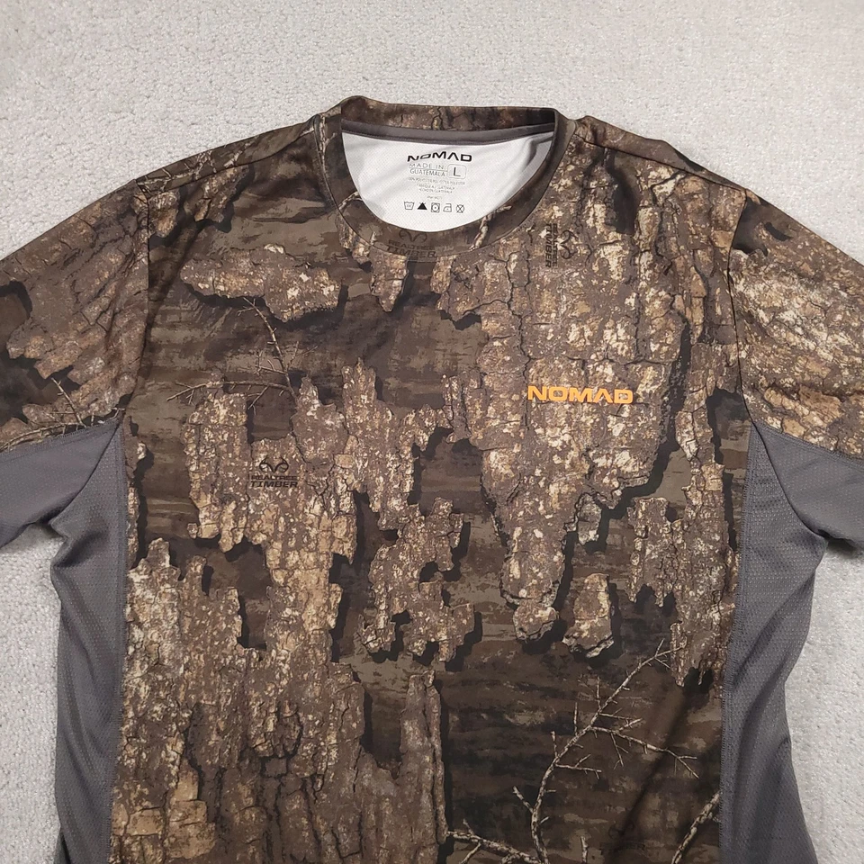 Nomad Camo T-Shirt Mens Large Real Tree Timber Breathable Outdoor - Image 3 of 4