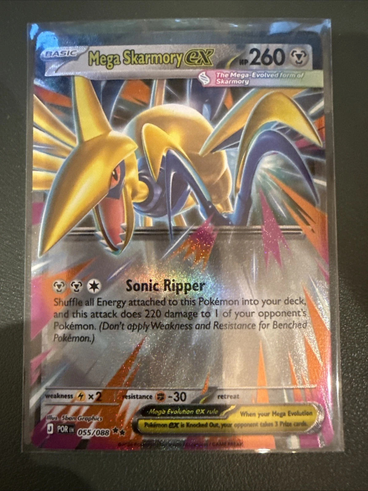 Mega Skarmory ex Ultra Rare Full Art 106/088 Pokemon Perfect Order Card
