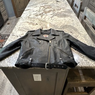 Harley Davidson Motor Clothes Black Genuine Leather Motorcycle Jacket