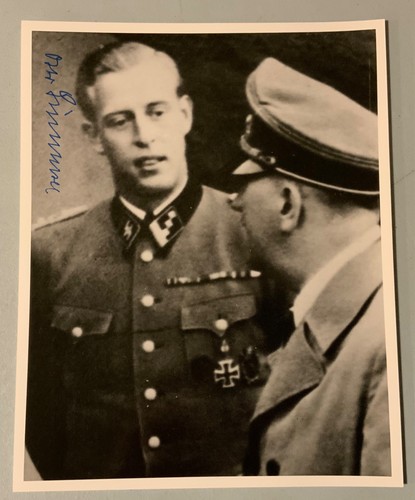 WWII German Waffen Otto Gunsche Adolf’s Adjutant Signed Photo