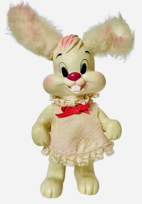 Vintage Custom Line 1976 Easter Bunny Rabbit Vinyl Coin Bank 10 