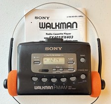 SONY Walkman WM-FX401 Cassette Player withAM/FM Radio -New Belt - Reconditioned