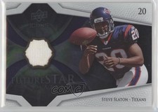 2008 Upper Deck Icons Future Stars Materials Silver Steve Slaton #FSM26 l8x